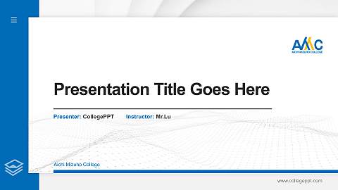 Aichi Mizuho College Thesis Proposal/Graduation Defense PPT Template