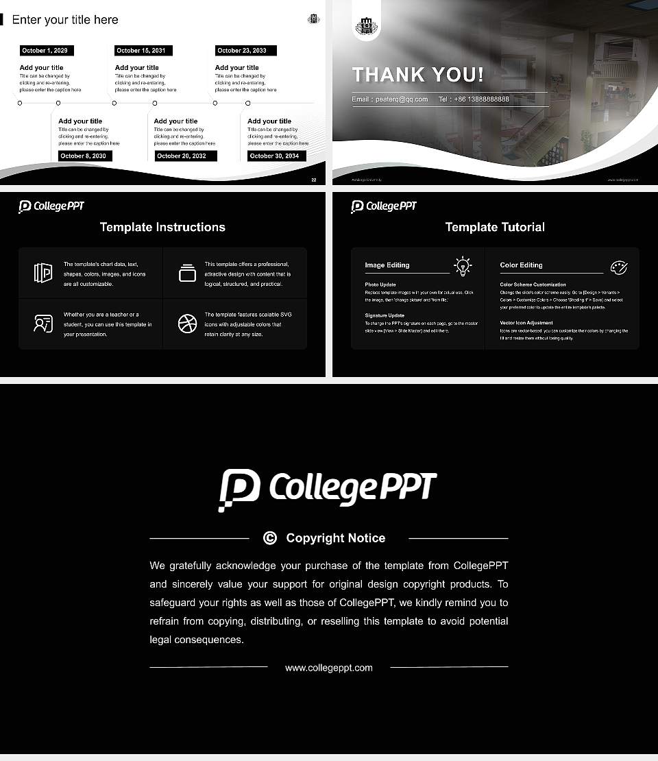 Ashikaga University Lecture Sharing and Networking Event PPT Template16:9 ratio PPT effect preview image4