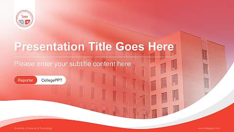 University of Science & Technology Lecture Sharing and Networking Event PPT Template