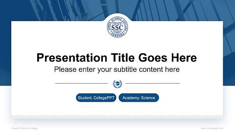 Suwon Science College National Scholarship Defense PPT Template
