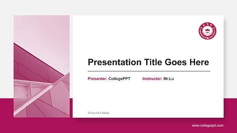Sung-duk College General Purpose PPT Template