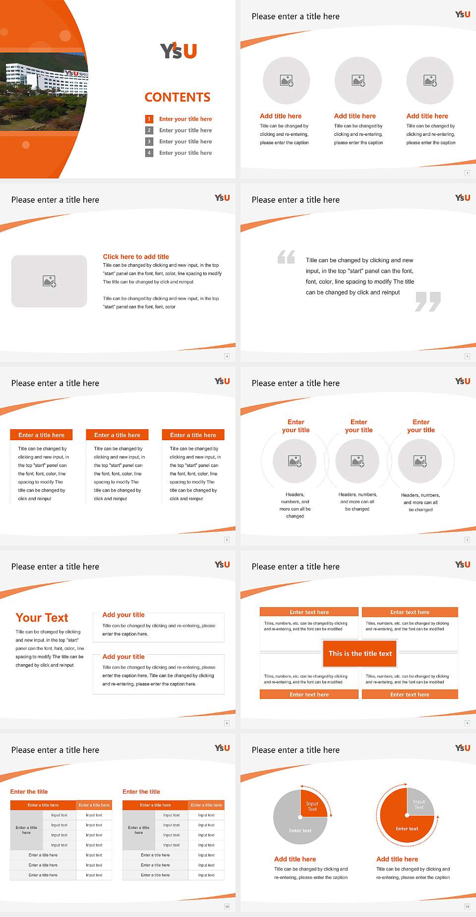 Youngsan University Course/Courseware Creation PPT Template4:3 ratio PPT effect preview image2