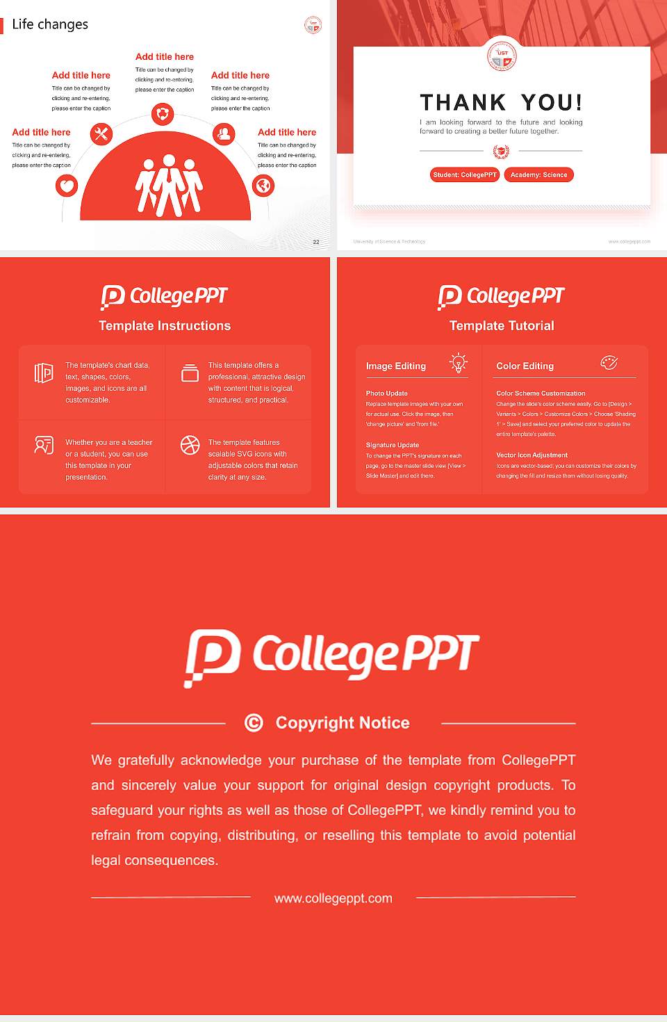 University of Science & Technology National Scholarship Defense PPT Template4:3 ratio PPT effect preview image4