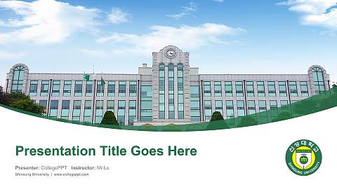 Shinsung University Course/Courseware Creation PPT Template