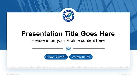Woosuk University National Scholarship Defense PPT Template