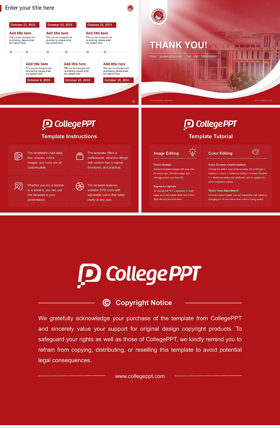 Korea Nazarene University Lecture Sharing and Networking Event PPT Template4:3 ratio PPT effect preview image4