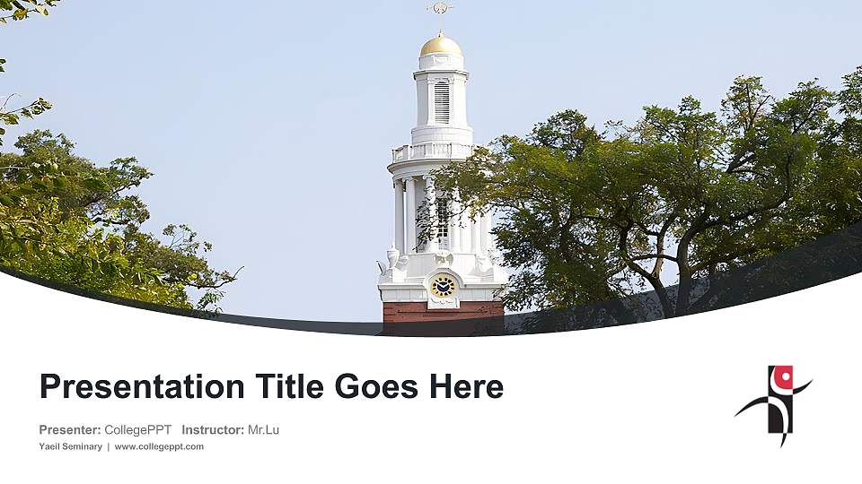 Yaeil Seminary Course/Courseware Creation PPT Template16:9 ratio PPT effect preview image