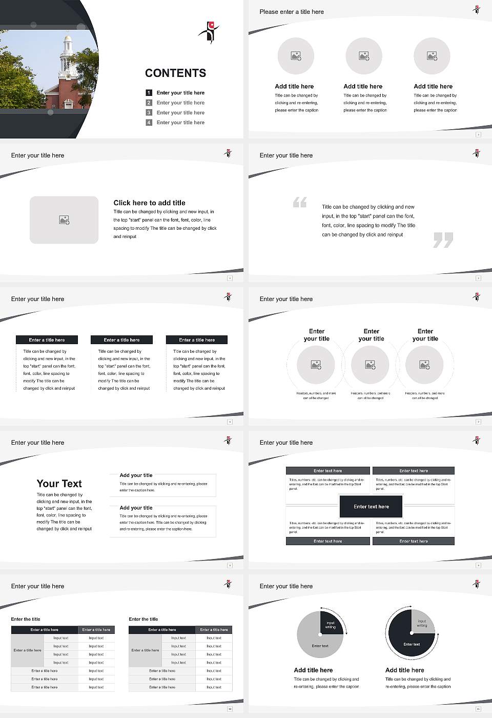 Yaeil Seminary Course/Courseware Creation PPT Template16:9 ratio PPT effect preview image2