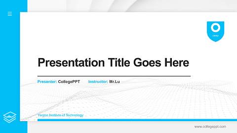 Yeojoo Institute of Technology Thesis Proposal/Graduation Defense PPT Template