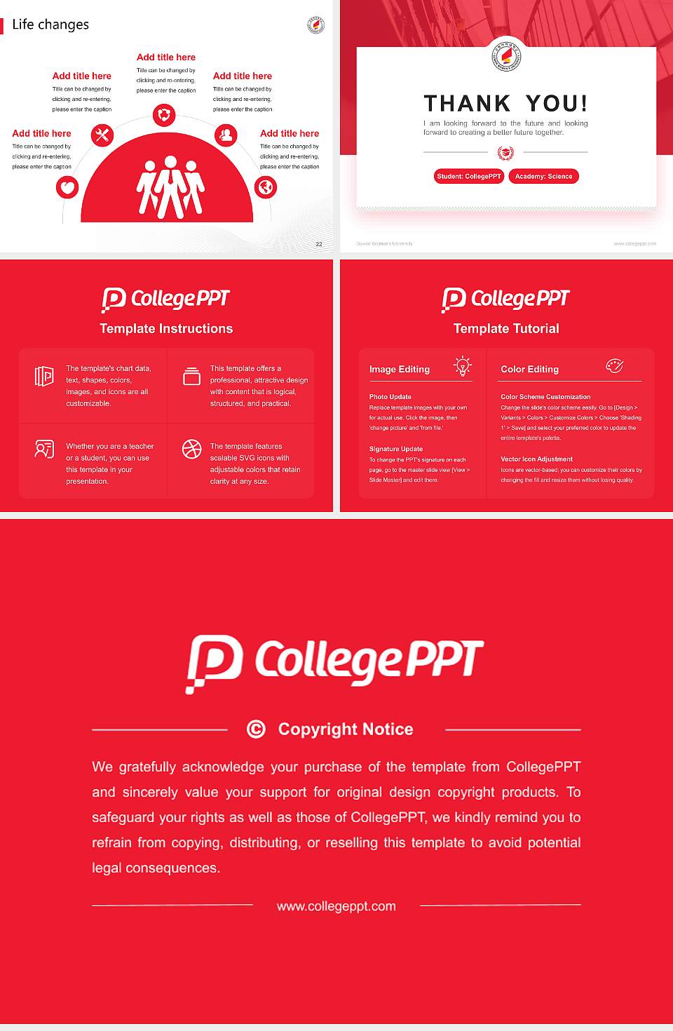 Suwon Women’s University National Scholarship Defense PPT Template4:3 ratio PPT effect preview image4