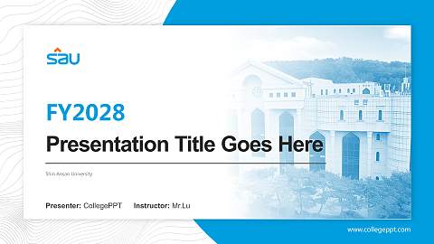 Shin Ansan University Academic Presentation/Research Findings Report PPT Template