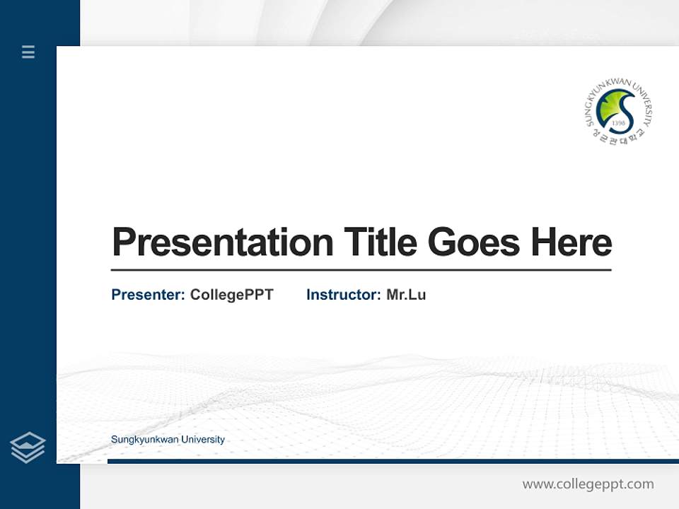 Sungkyunkwan University Thesis Proposal/Graduation Defense PPT Template4:3 ratio PPT effect preview image5