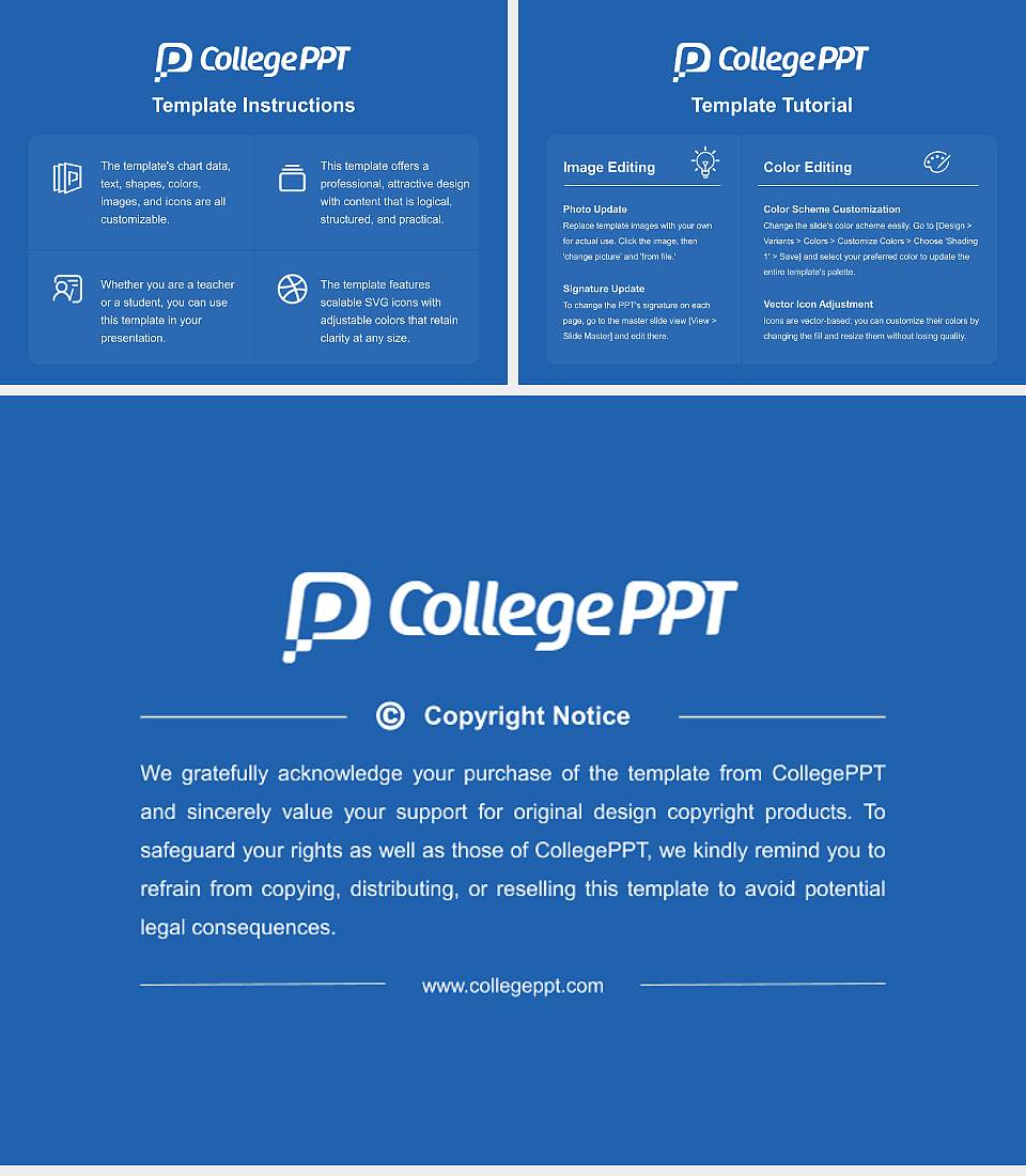 Korea Polytechnic University Course/Courseware Creation PPT Template4:3 ratio PPT effect preview image5