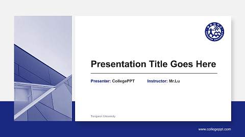 Tongwon University General Purpose PPT Template