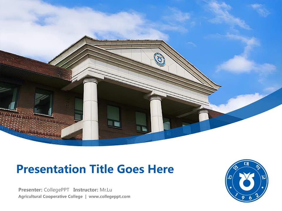 Agricultural Cooperative College Course/Courseware Creation PPT Template4:3 ratio PPT effect preview image5