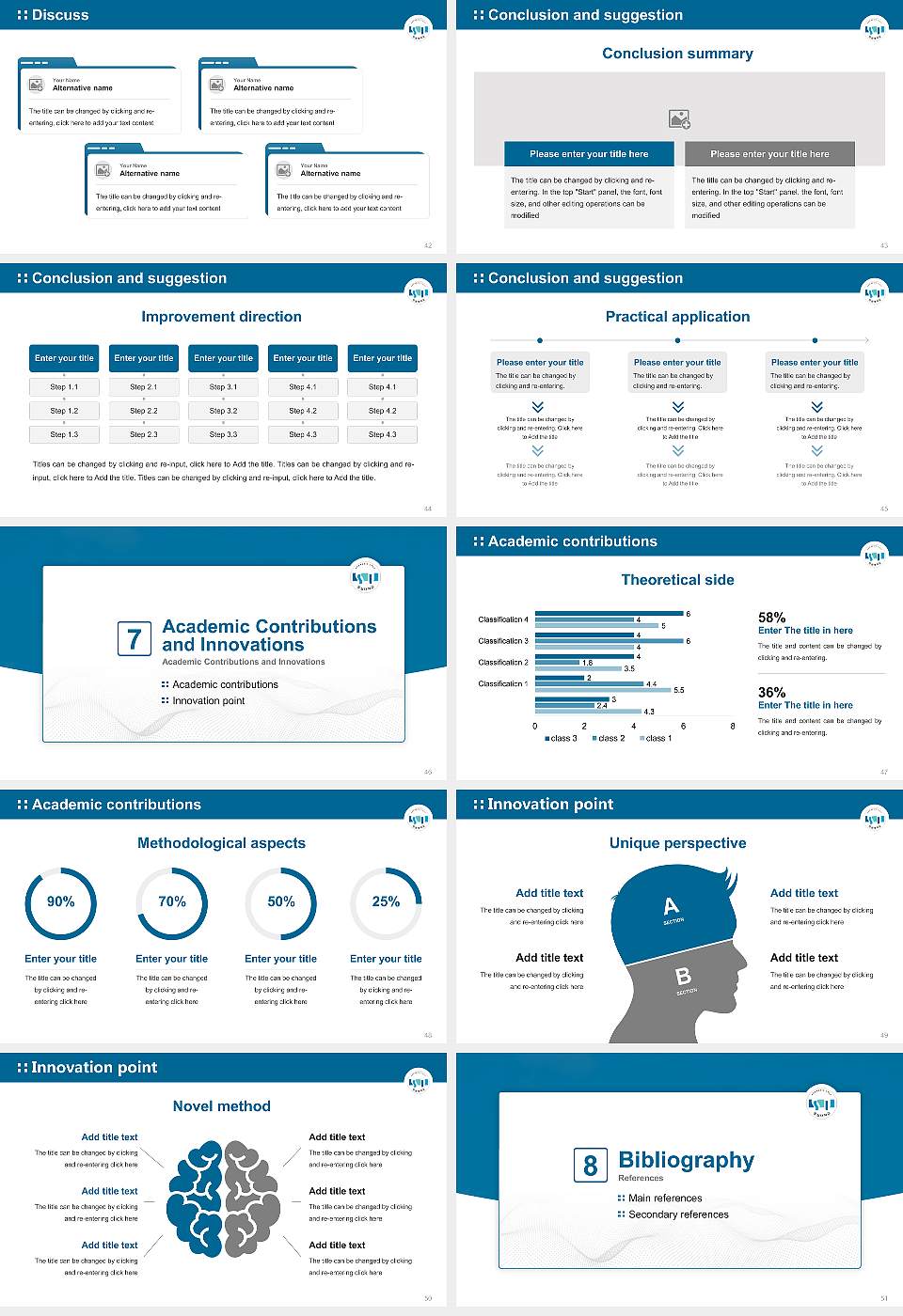 Soongsil University Graduation Thesis Defense PPT Template16:9 ratio PPT effect preview image6
