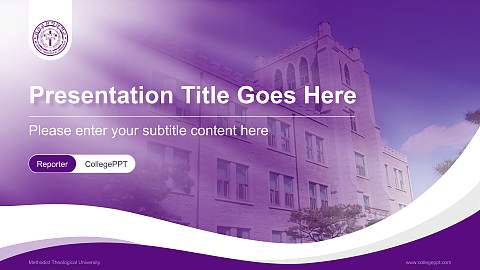 Methodist Theological University Lecture Sharing and Networking Event PPT Template