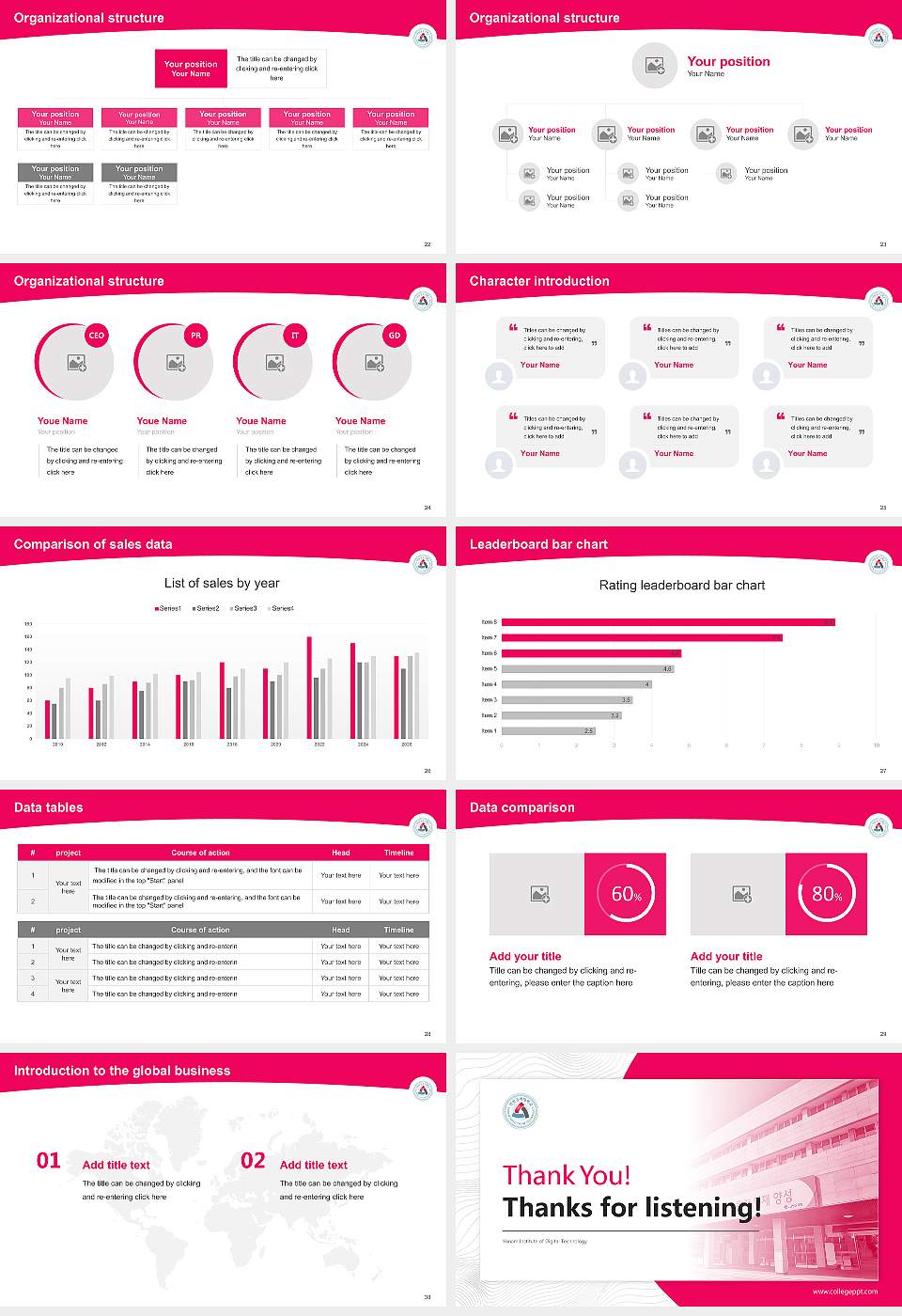 Yonam Institute of Digital Technology Academic Presentation/Research Findings Report PPT Template16:9 ratio PPT effect preview image4