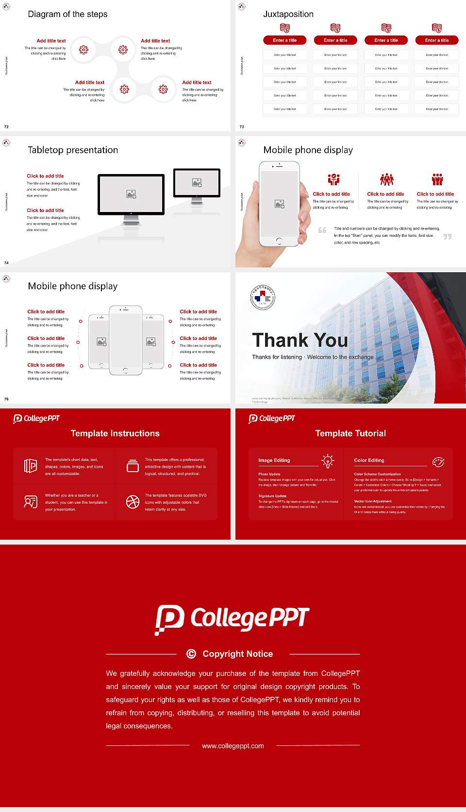 Seoul National University of Science and Technology Competition/Entrepreneurship Contest PPT Template16:9 ratio PPT effect preview image9