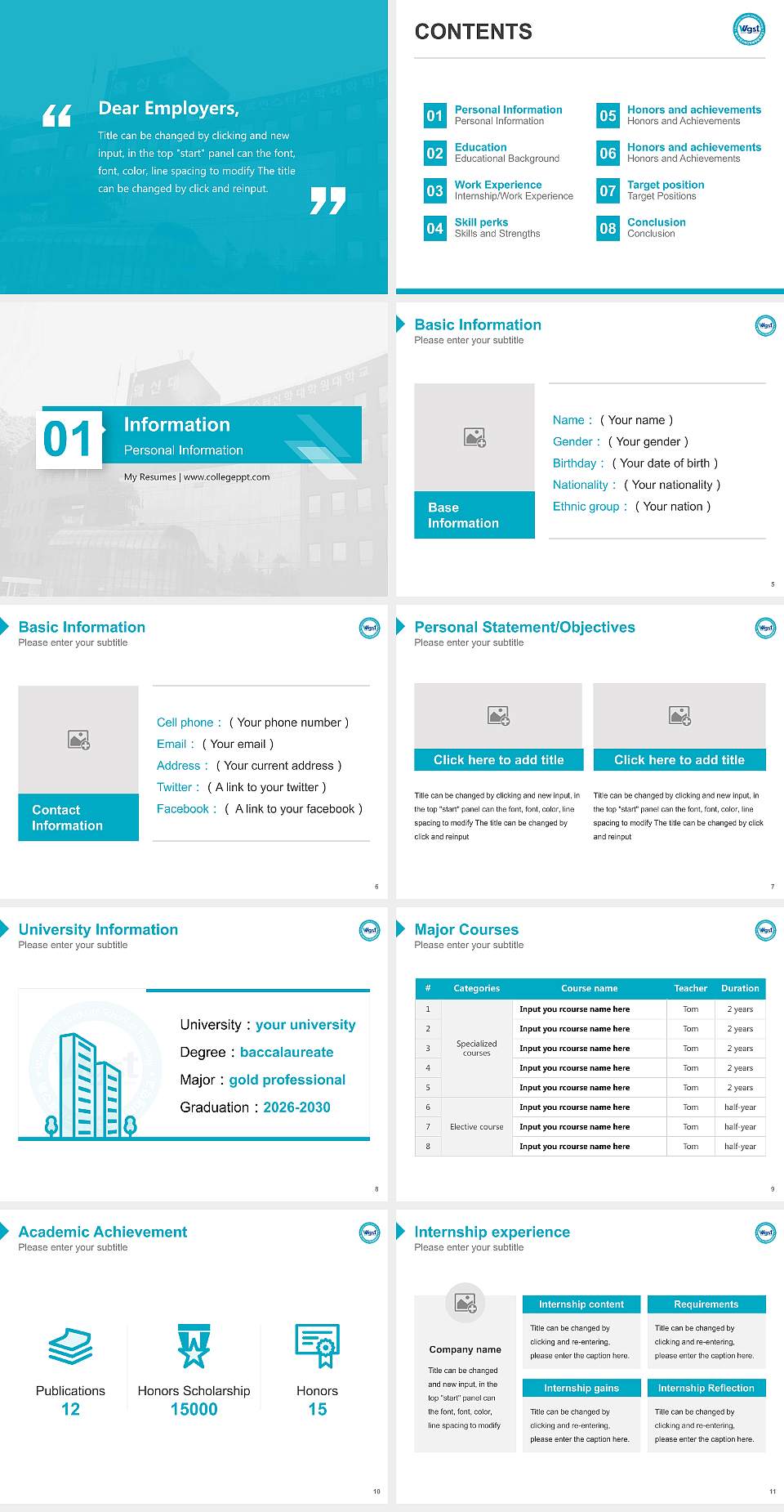 Westminster Graduate School of Theology Resume PPT Template4:3 ratio PPT effect preview image2