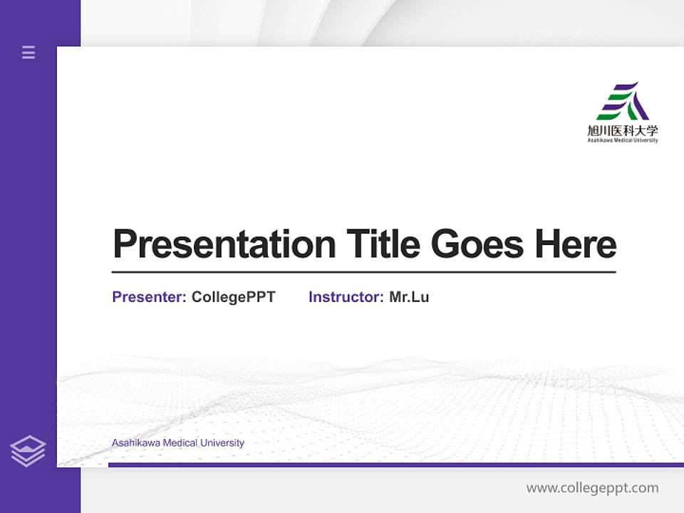 Asahikawa Medical University Thesis Proposal/Graduation Defense PPT Template4:3 ratio PPT effect preview image5