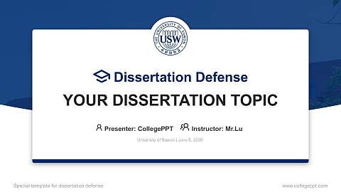 University of Suwon Graduation Thesis Defense PPT Template