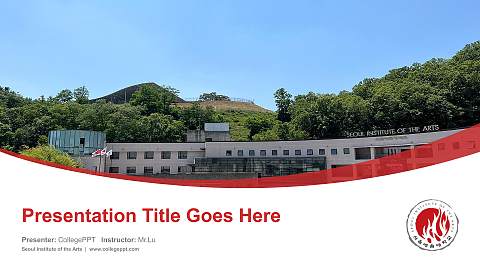 Seoul Institute of the Arts Course/Courseware Creation PPT Template