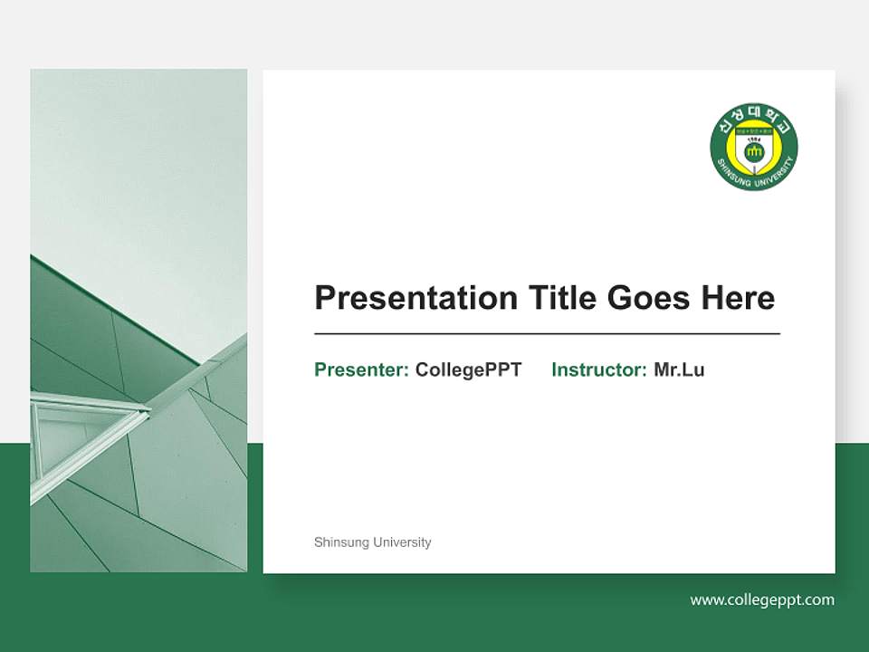 Shinsung University General Purpose PPT Template4:3 ratio PPT effect preview image6