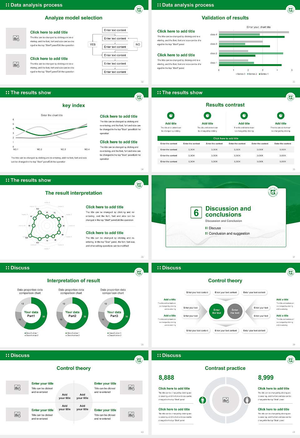 Yosu National University Graduation Thesis Defense PPT Template16:9 ratio PPT effect preview image5