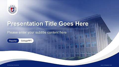 Wonkwang University Lecture Sharing and Networking Event PPT Template
