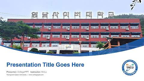 Youngnam Cyber University Course/Courseware Creation PPT Template