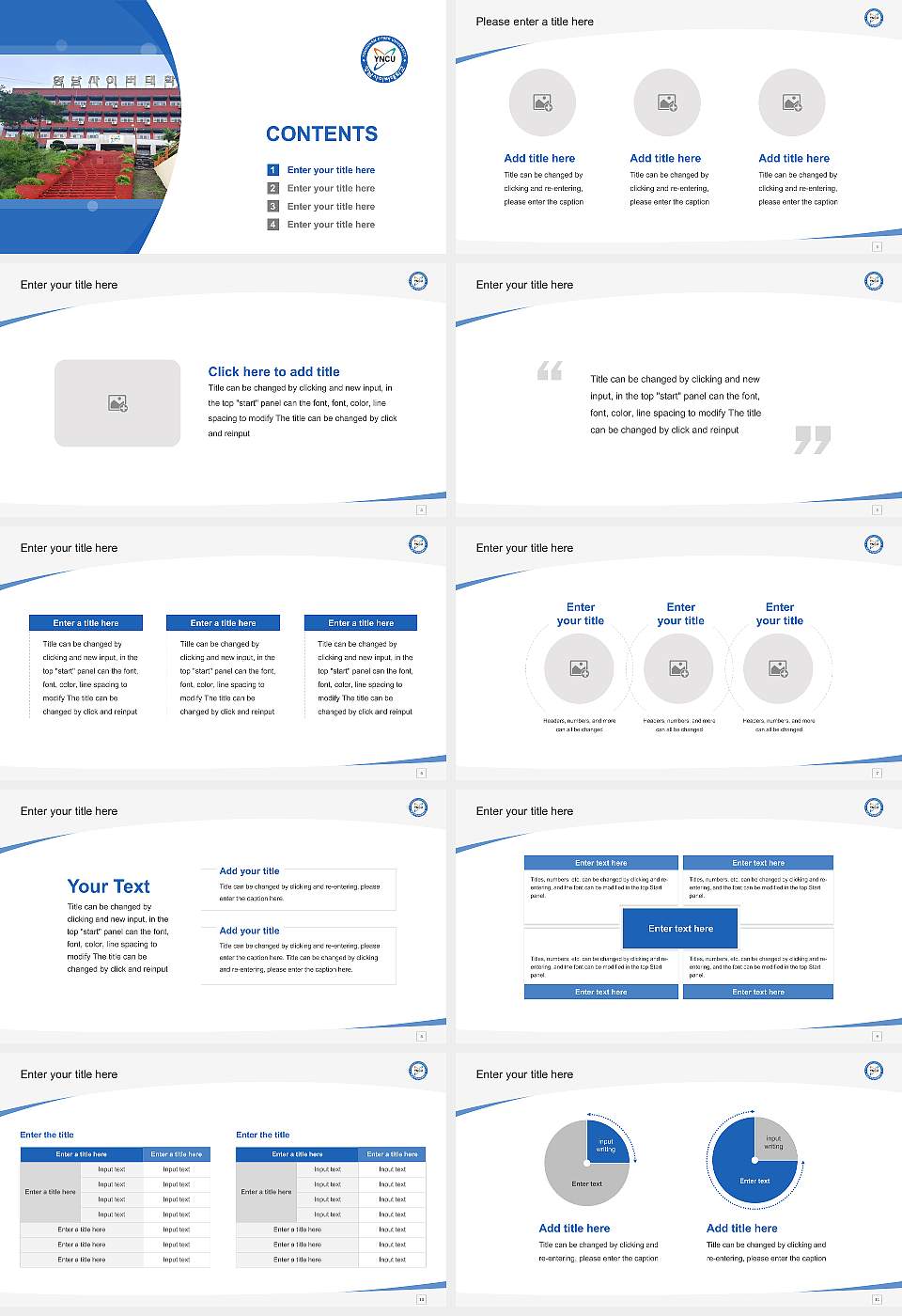 Youngnam Cyber University Course/Courseware Creation PPT Template16:9 ratio PPT effect preview image2