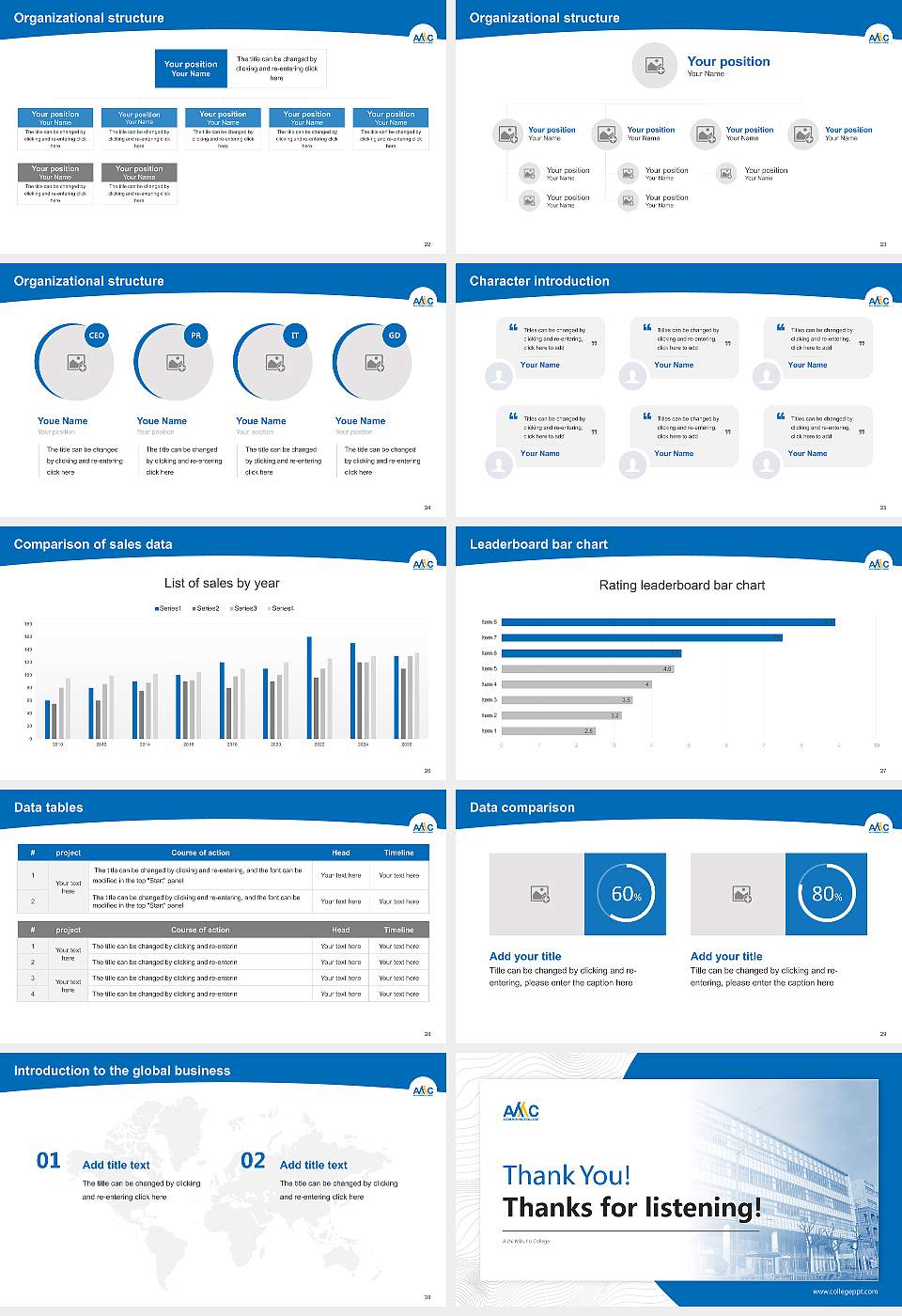 Aichi Mizuho College Academic Presentation/Research Findings Report PPT Template16:9 ratio PPT effect preview image4