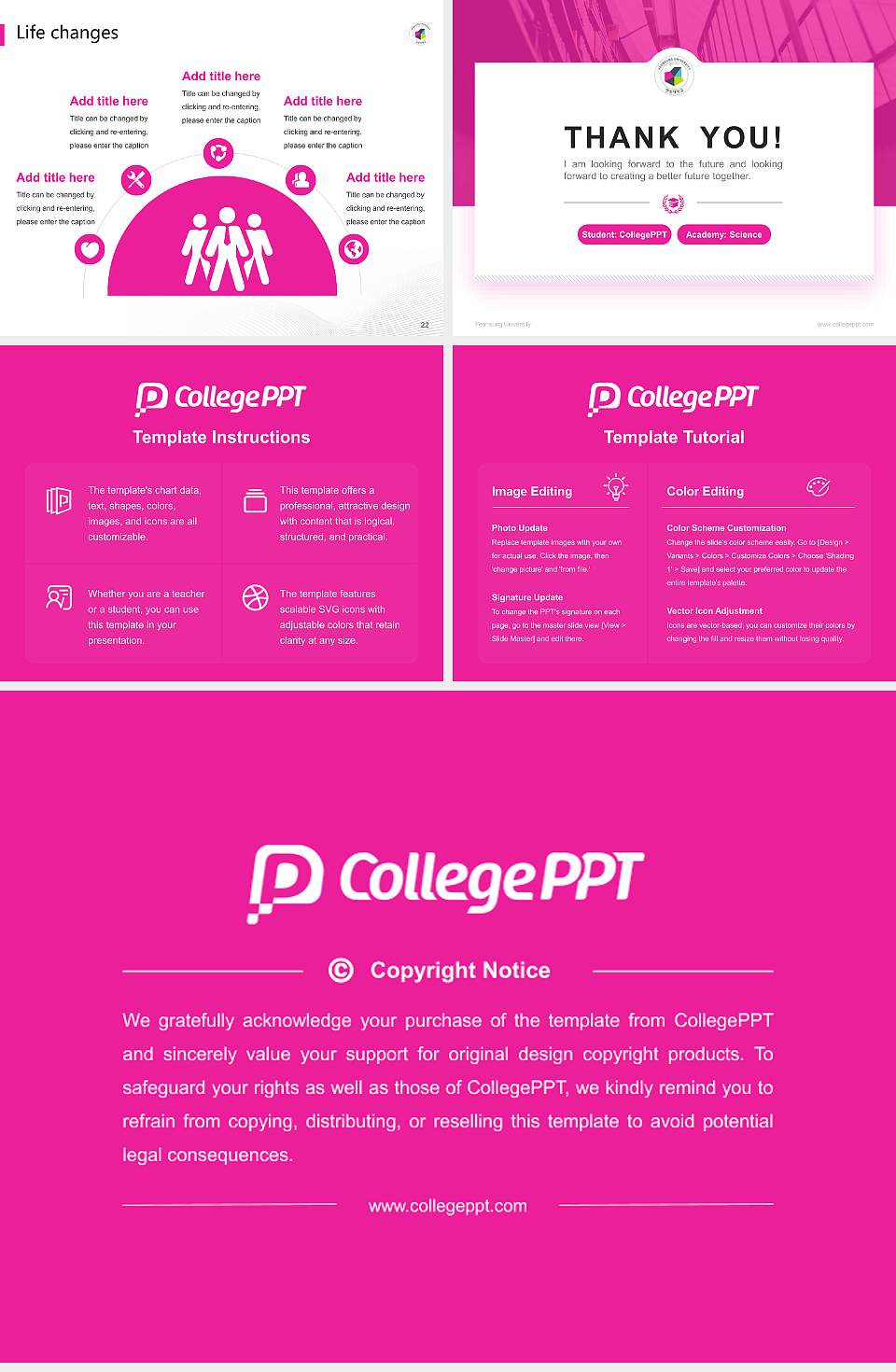 Yeonsung University National Scholarship Defense PPT Template4:3 ratio PPT effect preview image4
