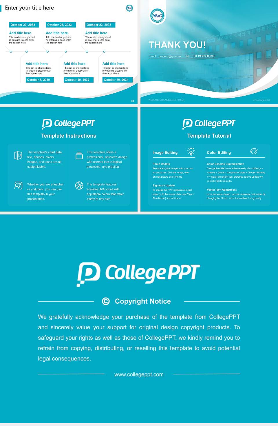 Westminster Graduate School of Theology Lecture Sharing and Networking Event PPT Template4:3 ratio PPT effect preview image4