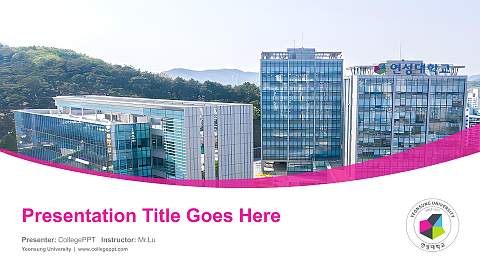 Yeonsung University Course/Courseware Creation PPT Template