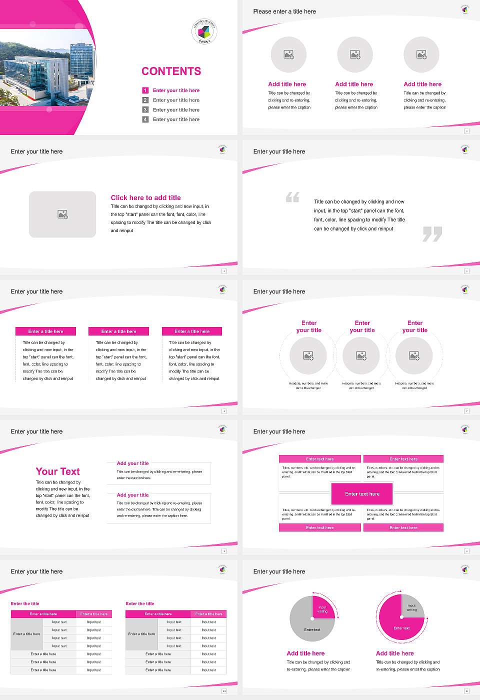 Yeonsung University Course/Courseware Creation PPT Template16:9 ratio PPT effect preview image2