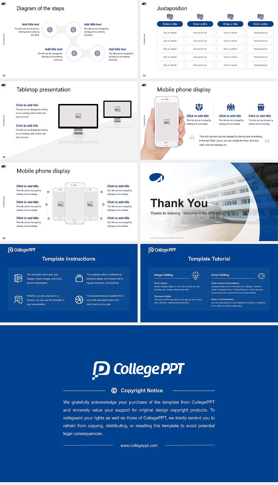 Ashiya University Competition/Entrepreneurship Contest PPT Template16:9 ratio PPT effect preview image9