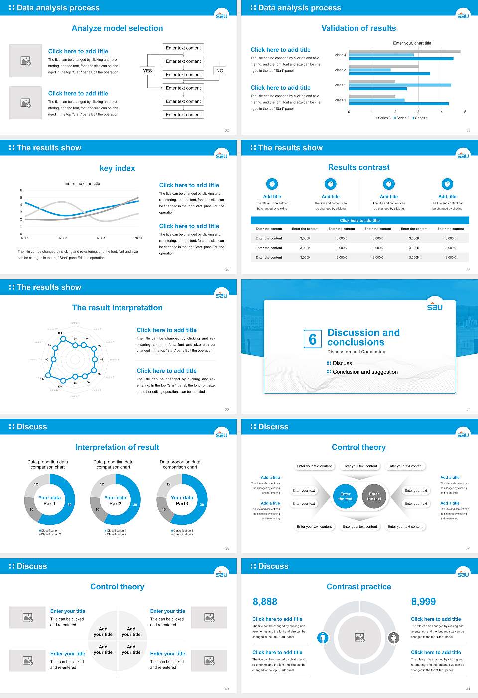 Shin Ansan University Graduation Thesis Defense PPT Template16:9 ratio PPT effect preview image5