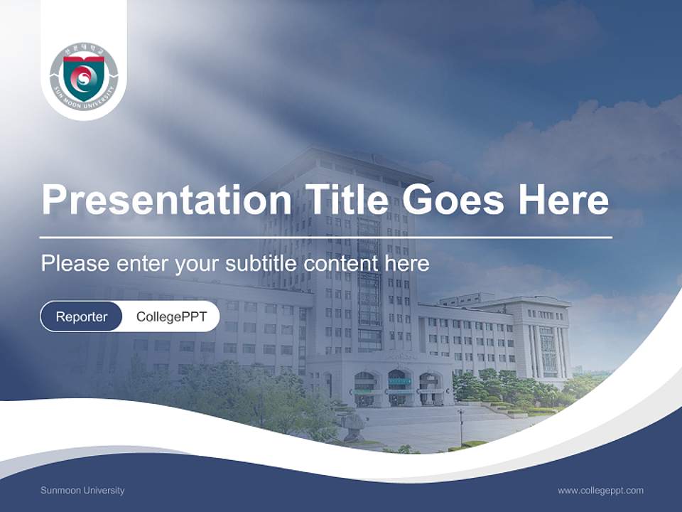 Sunmoon University Lecture Sharing and Networking Event PPT Template4:3 ratio PPT effect preview image4
