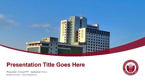 Kyungil University Course/Courseware Creation PPT Template