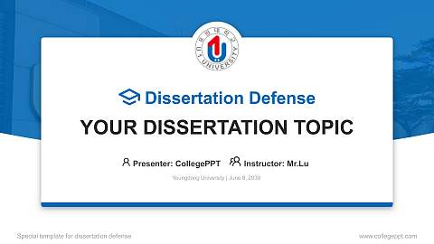 Youngdong University Graduation Thesis Defense PPT Template