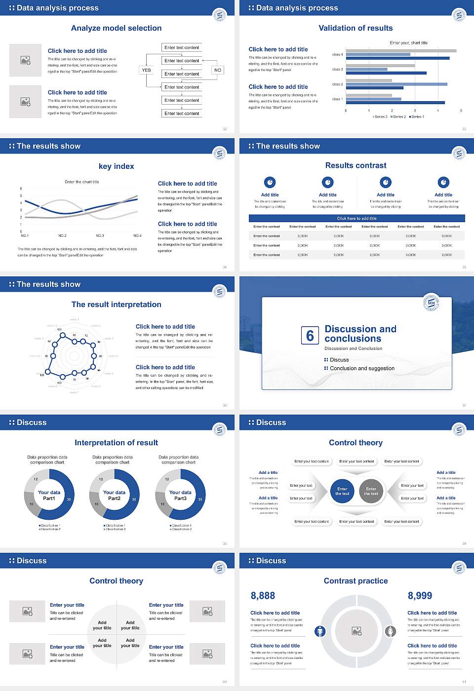 Soonchunhyang University Graduation Thesis Defense PPT Template16:9 ratio PPT effect preview image5