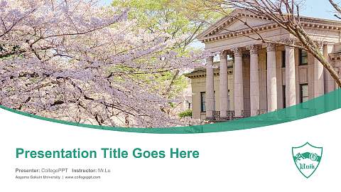 Aoyama Gakuin University Course/Courseware Creation PPT Template