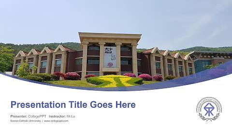 Suwon Catholic University Course/Courseware Creation PPT Template