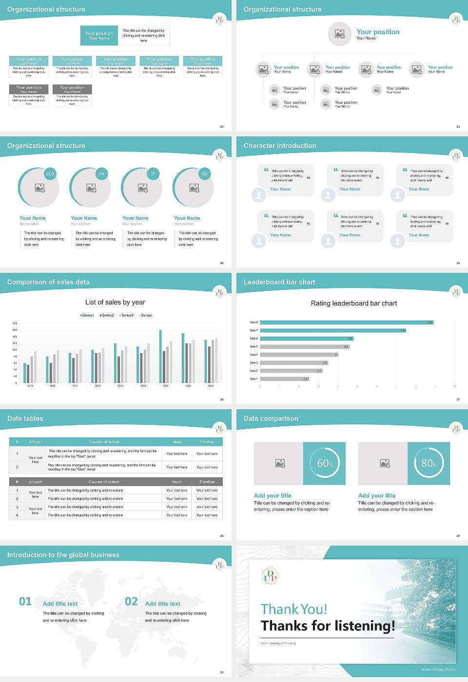 Daiichi University of Pharmacy Academic Presentation/Research Findings Report PPT Template16:9 ratio PPT effect preview image4