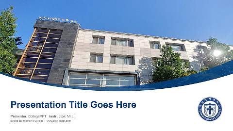 Soong Eui Women’s College Course/Courseware Creation PPT Template