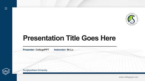 Sungkyunkwan University Thesis Proposal/Graduation Defense PPT Template
