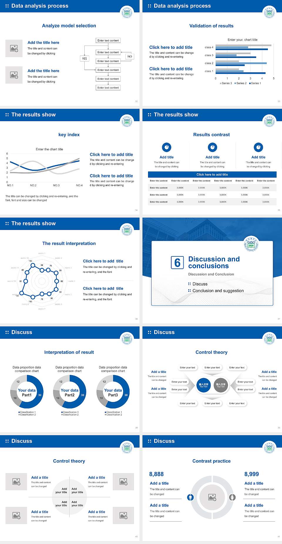 Miryang National University Graduation Thesis Defense PPT Template4:3 ratio PPT effect preview image5