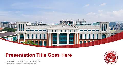 Korea Nazarene University Course/Courseware Creation PPT Template